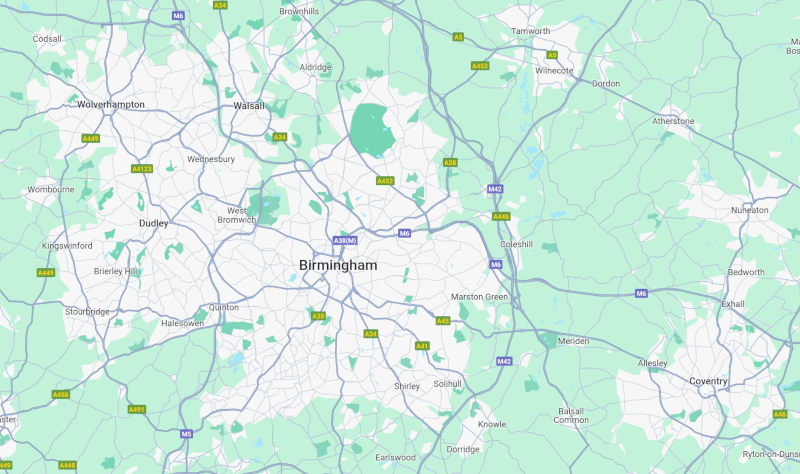 Google Map Image of Area